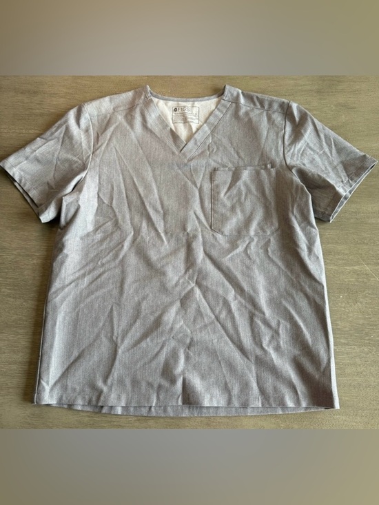 Figs Tops - Figs Charcoal Grey Short Sleeve Catarina Tshirt Scrubs Top XL